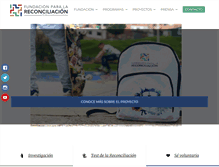 Tablet Screenshot of fundacionparalareconciliacion.org